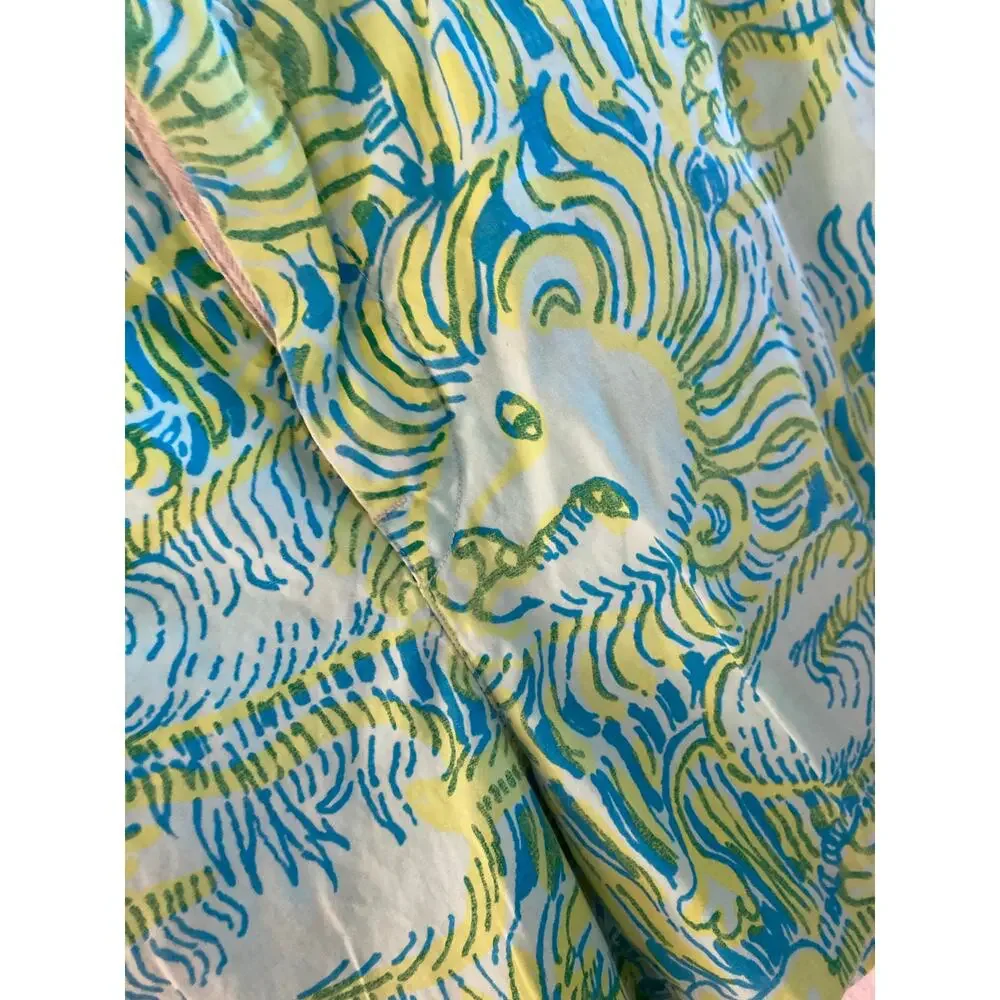 Lilly Pulitzer Inc Vintage 1960s MEN'S DIVISION Lion Cotton Shorts S White Label